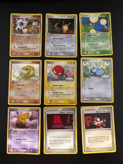 Pokemon EX Team Rocket Returns Reverse Holo Lot 9 Cards Stamped 2004 Vintage - Image 1