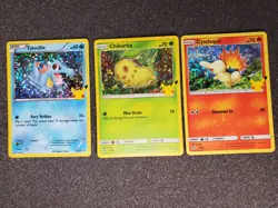 Celebrations Holo Totodile Chikorita Cyndaquil NM Pokemon Card - Image 1