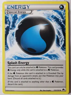 Splash Energy 113/122 LP / VLP - XY Breakpoint Pokemon Card $2 Combined Shipping - Image 1