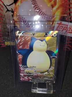 Snorlax V 197/202 Sword & Shield Ultra Rare Full Art Pokemon Card - Image 1
