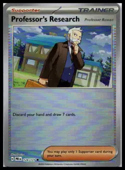 Professor's Research (Poke Ball) 124/131 Prismatic Evolutions Pokemon Card | NM - Image 1