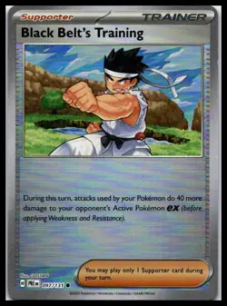 Black Belt's Training (Poke Ball) 097/131 Prismatic Evolutions Pokemon Card | NM - Image 1