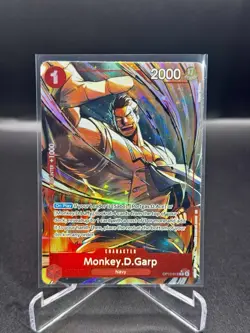 Monkey D. Garp Alt Art OP13-016 - One Piece English Card - Carrying on His Will - Image 1