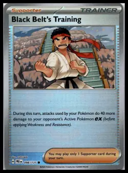 Black Belt's Training (Poke Ball) 098/131 Prismatic Evolutions Pokemon Card | NM - Image 1