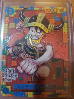 One Piece CCG Monkey D. Luffy P-110 OP Day 2025 Japanese Promo Card "Lego Luffy" - Image 2