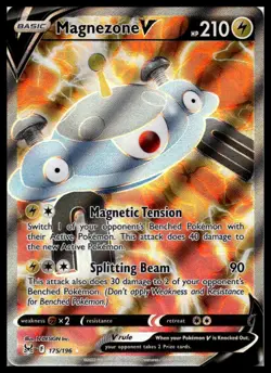 Magnezone V (Full Art) 175/196 SWSH11: Lost Origin Ultra Rare Pokemon Card | NM - Image 1