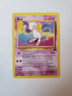 Mew - Promo 8 - Pokemon WOTC Vintage Black Star Promo Card LP-NM - Image 1