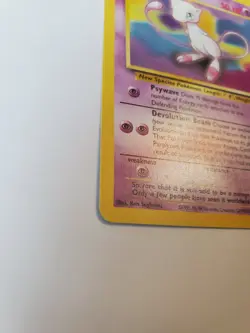 Mew - Promo 8 - Pokemon WOTC Vintage Black Star Promo Card LP-NM - Image 2