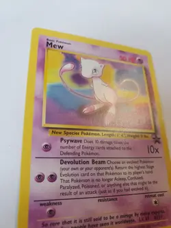 Mew - Promo 8 - Pokemon WOTC Vintage Black Star Promo Card LP-NM - Image 4