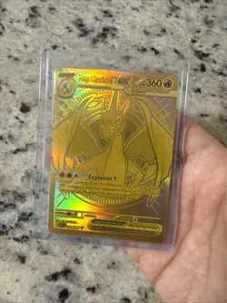 Pokemon Mega Charizard Y ex Full Art Foil Gold Card EX 294/217 - Image 3