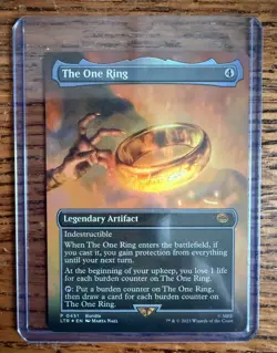 The One Ring (Borderless) Foil MtG Magic Cards Promos Excellent - Image 1
