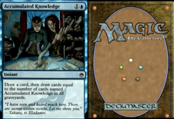 Magic the Gathering -MTG- Accumulated Knowledge Foil - Image 1
