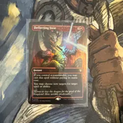 MTG Magic the Gathering Deflecting SWAT Borderless Foil NM 698 - Image 1