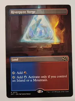 Mtg Aetherdrift Riverpyre Verge Borderless NM - Image 1