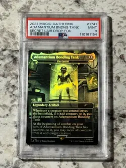 Adamantium Bonding Tank FOIL (SLD 1741) PSA 9 MINT (MTG Secret Lair 2024) - Image 1