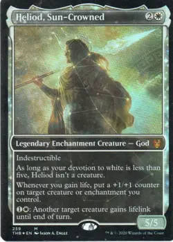 MTG: Theros Beyond Death: Foil Showcase Heliod, Sun-Crowned: LP Condition - Image 1