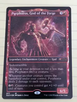 Purphoros, God of the Forge - Foil Showcase SLD NM MTG - Image 1