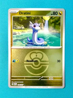 Dratini 150/217 Reverse Holo Love Ball Pattern Pokemon ME Ascending Heroes NM - Image 1