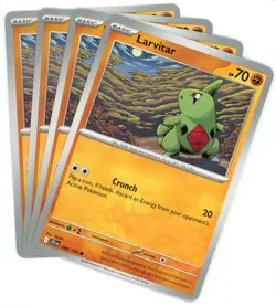 x4 Larvitar - 080/159 - Journey Together - English - NM/M - Pokemon - Image 1