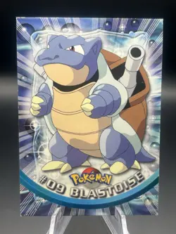 Blastoise #09 BLUE Logo 1999 Topps Tv Animation Pokemon Cards - Image 1