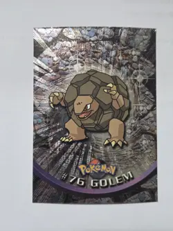 GOLEM Pokemon 1999 Topps #76 TV Animation Edition Holo FOIL NM - Image 1