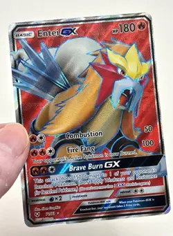 Pokemon TCG Entei GX Full Art Shining Legends 71/73 Mint Near Mint Condition - Image 1