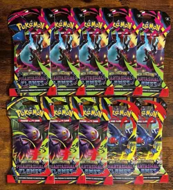 Pokemon TCG Phantasmal Flames Sleeved Booster Pack Factory Sealed-Lot Of 10 - Image 1