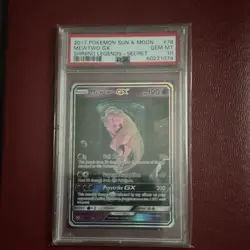 Pokemon 2017 Shining Legends Mewtwo GX 78/73 Secret Rare Holo PSA 10 - Image 1