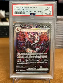 2024 Pokemon Paldean Fates Charizard Ex 234/091 Special Illustration Rare PSA 10 - Image 1