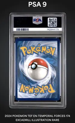 2024 Pokemon SV Temporal Forces TEF EN Excadrill #174/162 PSA 9 - Image 2