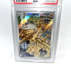 PSA 9 MINT Timburr Twilight Masquerade Illustration Rare Holo Pokemon 183/167 - Image 2