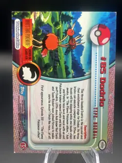 Dodrio #85 2000 Topps Pokemon TV Animation Blue Logo - Image 2