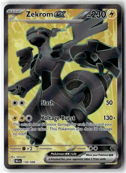Zekrom ex ⭐ 158/086 Holo Ultra Rare Black Bolt 2025 Pokemon NM - Image 1