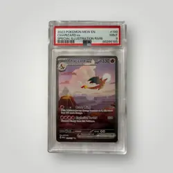 2023 POKEMON MEW EN-151 SPECIAL ILLUSTRATION RARE #199 CHARIZARD EX PSA 9 - Image 1