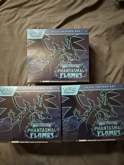 Pokemon TCG Mega Evolution Phantasmal Flames Elite Trainer Box ETB - Image 1