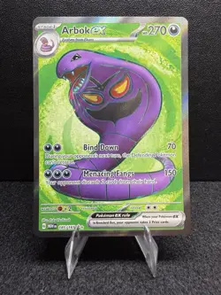 Pokemon Arbok ex 185/165 Sv: Scarlet & Violet 151 Ultra Rare Stage 1 270 HP Holo - Image 1