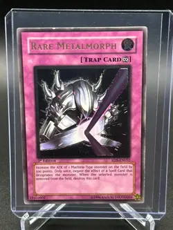 Yugioh TCG Rare Metalmorph 1st Edition RDS-EN052 Ultimate Rare LP - Image 1