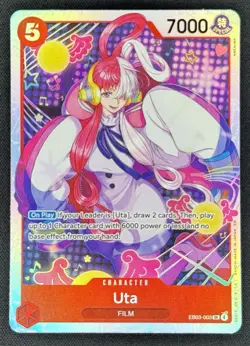One Piece TCG - Uta PRERELEASE ENGLISH EB03-003 HEROINES SR - Near Mint - Image 1