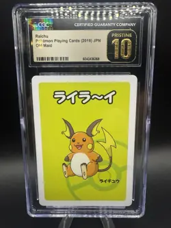 ✨✨✨ CGC 10 Pristine Raichu Old Maid 2019 Japanese Card Pokemon Gem Mint TCG - Image 1