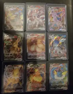 Eeveelution Vmax 9 Card Complete Set Pokemon Evolving Skies NM Umbreon Eevee - Image 1
