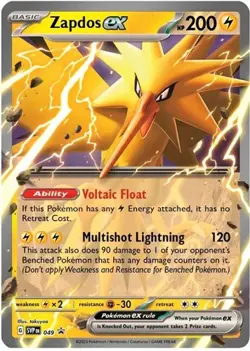 Zapdos ex (#049) - Holofoil SV - Scarlet & Violet Promo Cards NM Pokemon - Image 1