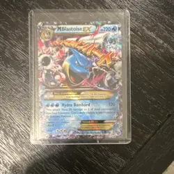 Pokemon M Blastoise EX Mega Holo 220 HP Hydro Bombard Card English #220 - Image 1