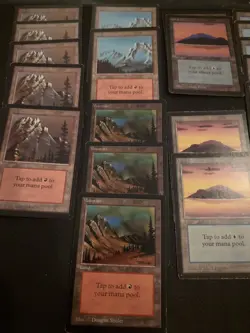 🔥MTG Magic Huge Lot 58x Beta Land Cards Mountain Island Plains Swamp Forest🔥 - Image 3