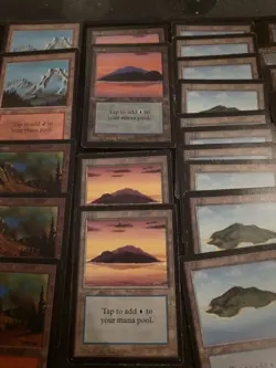 🔥MTG Magic Huge Lot 58x Beta Land Cards Mountain Island Plains Swamp Forest🔥 - Image 4