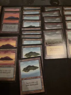 🔥MTG Magic Huge Lot 58x Beta Land Cards Mountain Island Plains Swamp Forest🔥 - Image 5