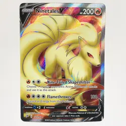 Ninetales V 177/192 Rebel Clash Full Art Ultra Rare Pokemon Card Near Mint - Image 1