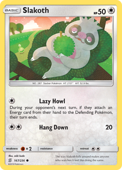 Slakoth 167/236 Common | Unified Minds | Pokemon Card - Image 1