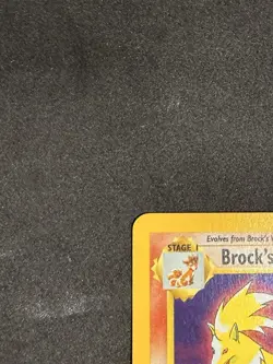 First Edition Brock's Ninetales HoloRare Card Gym Challenge 3/132 Pokemon TCG LP - Image 3