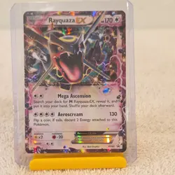 Pokemon Rayquaza EX Promo Card XY69 Holo Black Star Dragon Type English - Image 1
