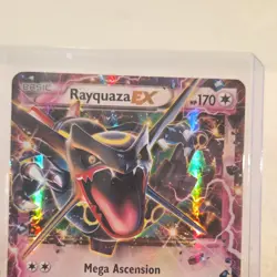 Pokemon Rayquaza EX Promo Card XY69 Holo Black Star Dragon Type English - Image 5